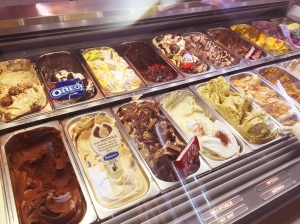 Just a few of the many fantastic flavors found at Slurp Gelateria